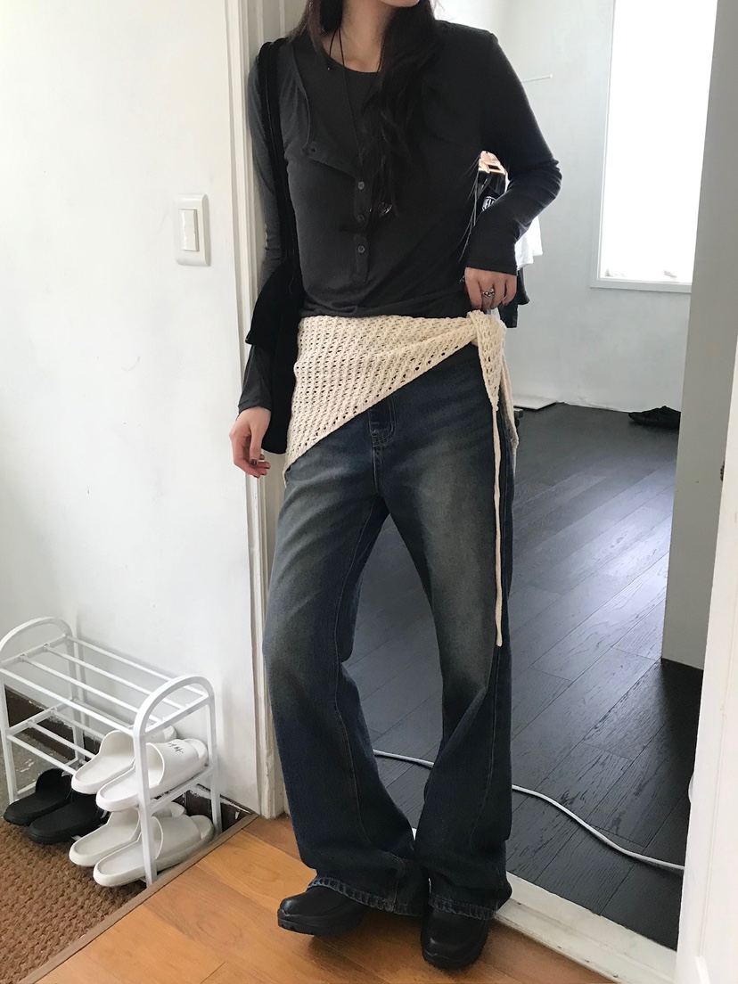 ESCHER韓國代購㊣女裝新款真品時尚職業熱賣25秋冬人氣長袖T恤ESCHER長袖T恤