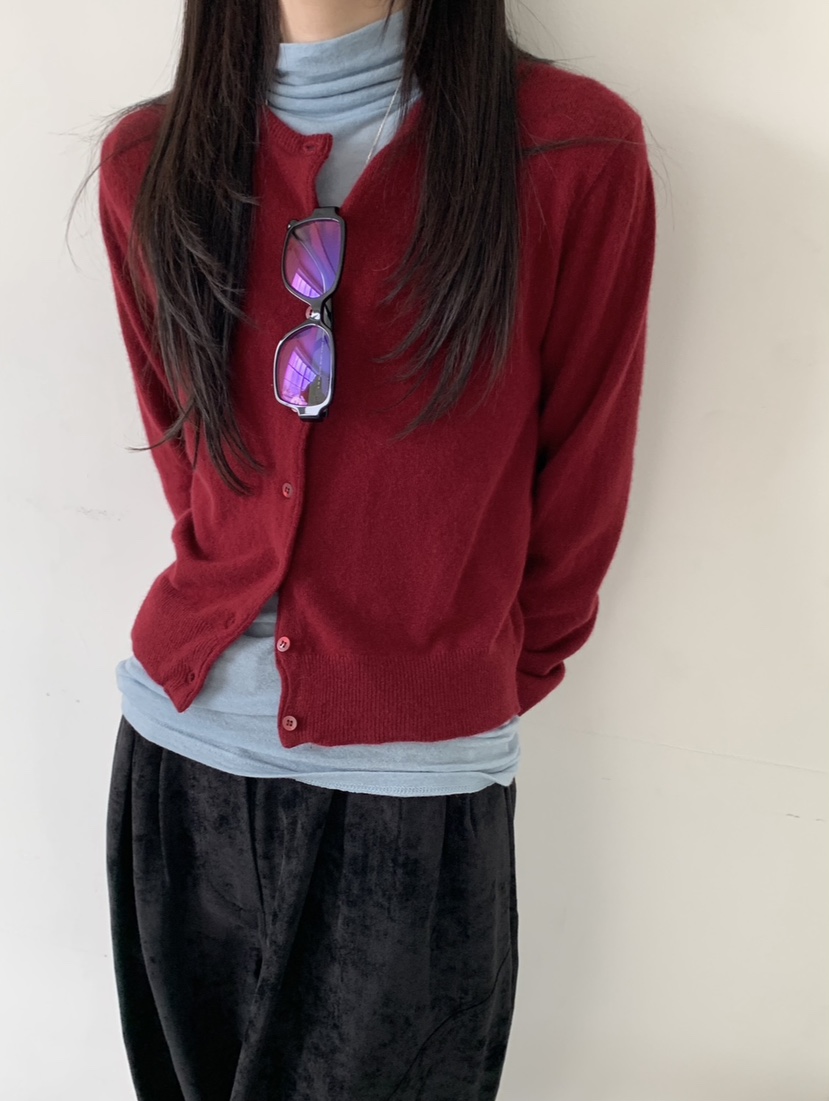 VAARA韓國直郵㊣女裝新品真品人氣25秋冬休閑針織衫美利奴羊毛VAARA針織衫
