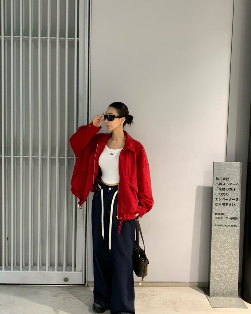 REVE CITE-L東大門㊣實拍女士新款職業人氣推薦夾克絨面革REVE CITE夾克