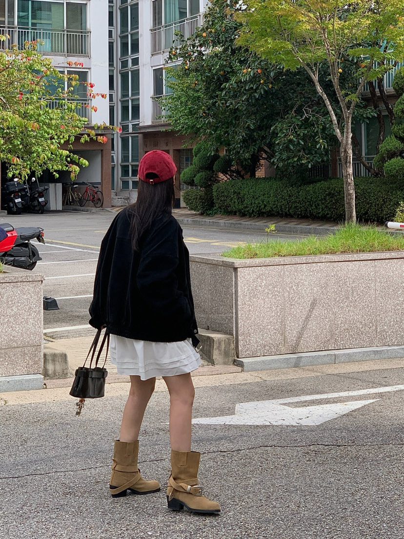 REVE CITE-L東大門㊣實拍女士新款職業人氣推薦夾克絨面革REVE CITE夾克