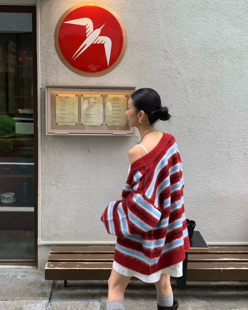 REVE CITE-L東大門㊣代購女裝新品職業推薦時尚針織衫開衫REVE CITE針織衫
