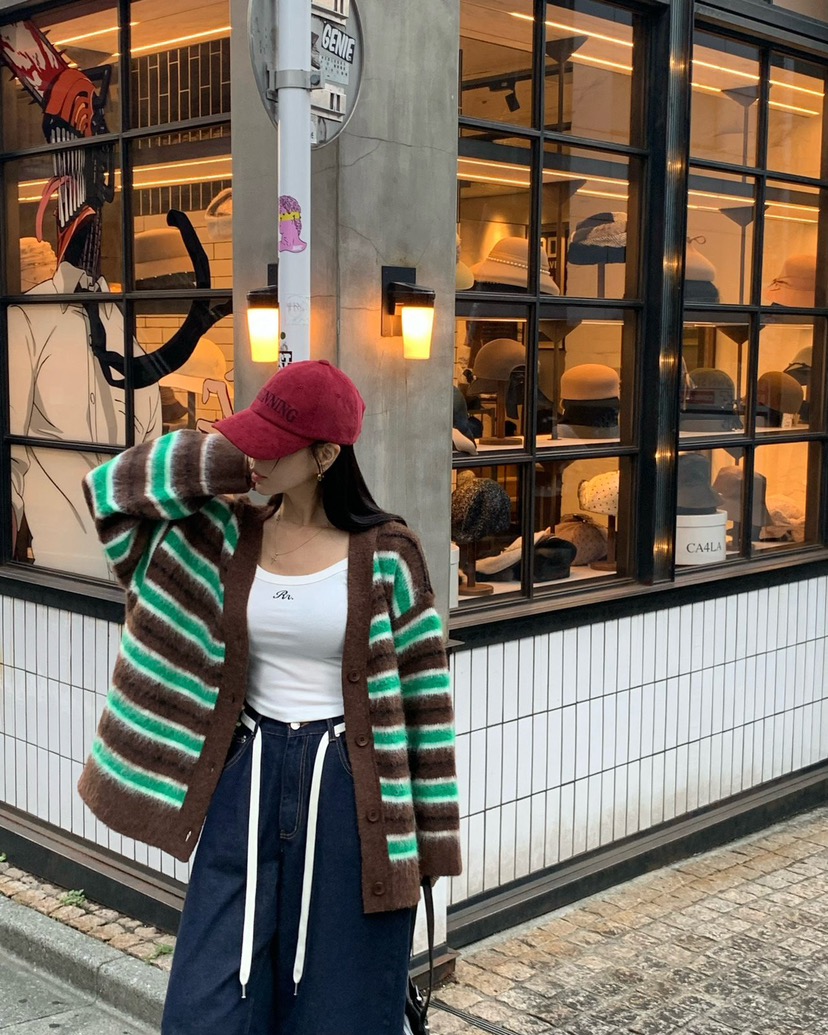 REVE CITE-L東大門㊣代購女裝新品職業推薦時尚針織衫開衫REVE CITE針織衫圖色1