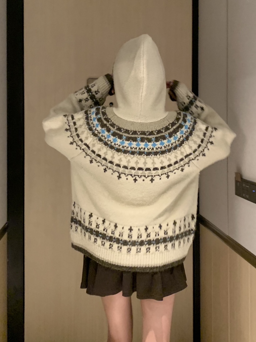 BADCALM東大門㊣實拍女士新款職業熱賣真品休閑25秋冬毛衣兜帽BADCALM毛衣