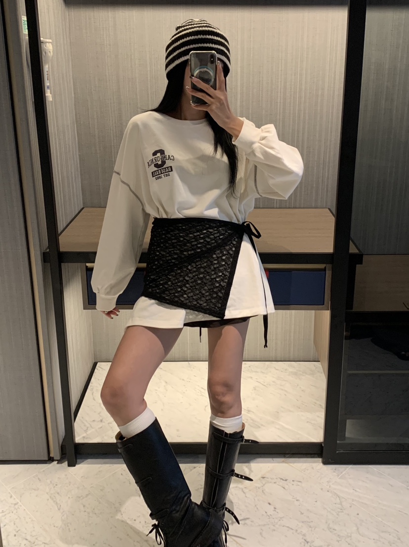 BADCALM韓國直郵㊣女裝新款職業時尚熱賣人氣推薦25秋冬短裙BADCALM短裙