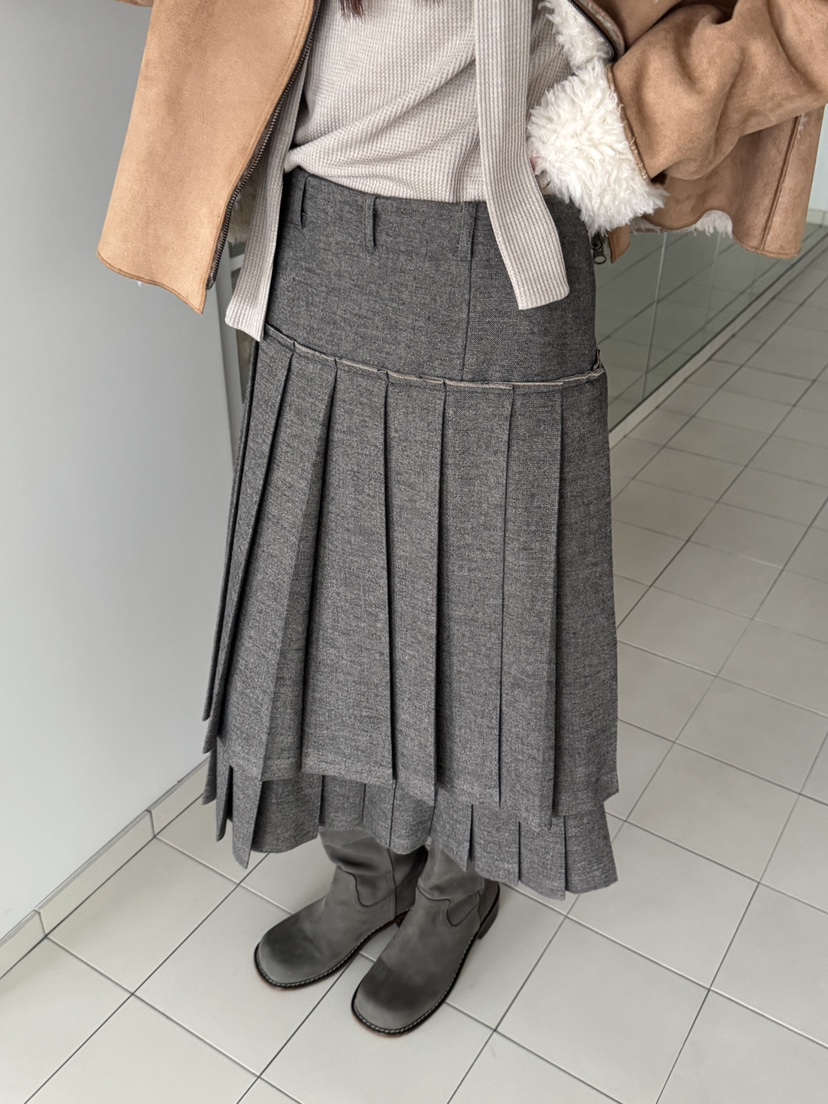 SEARE韓國直郵㊣女士新款推薦時尚休閑人氣25秋冬熱賣職業長裙SEARE長裙