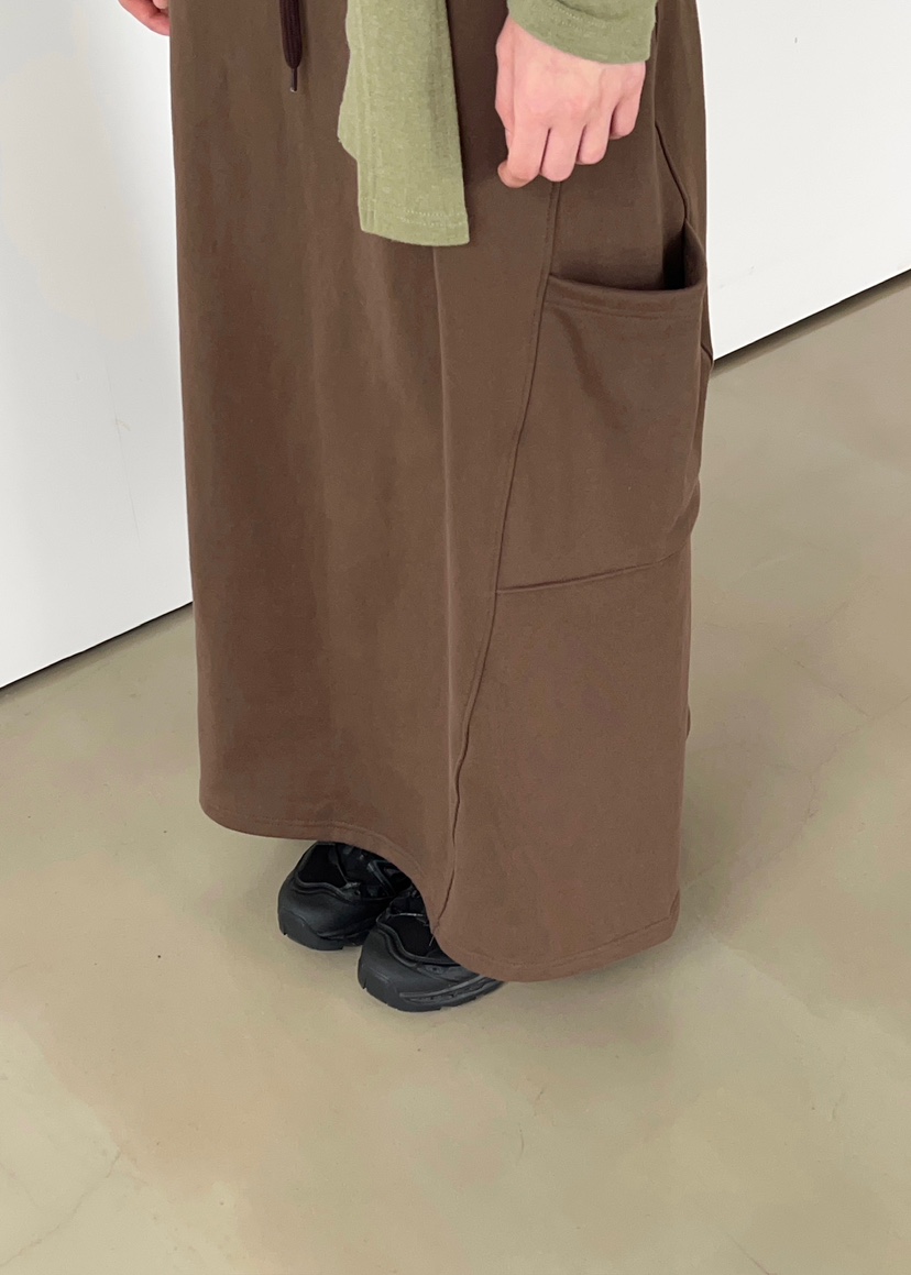 ANOTHER AVENUE東大門㊣代購女裝新款休閑職業長裙口袋腰帶ANOTHER AVENUE長裙