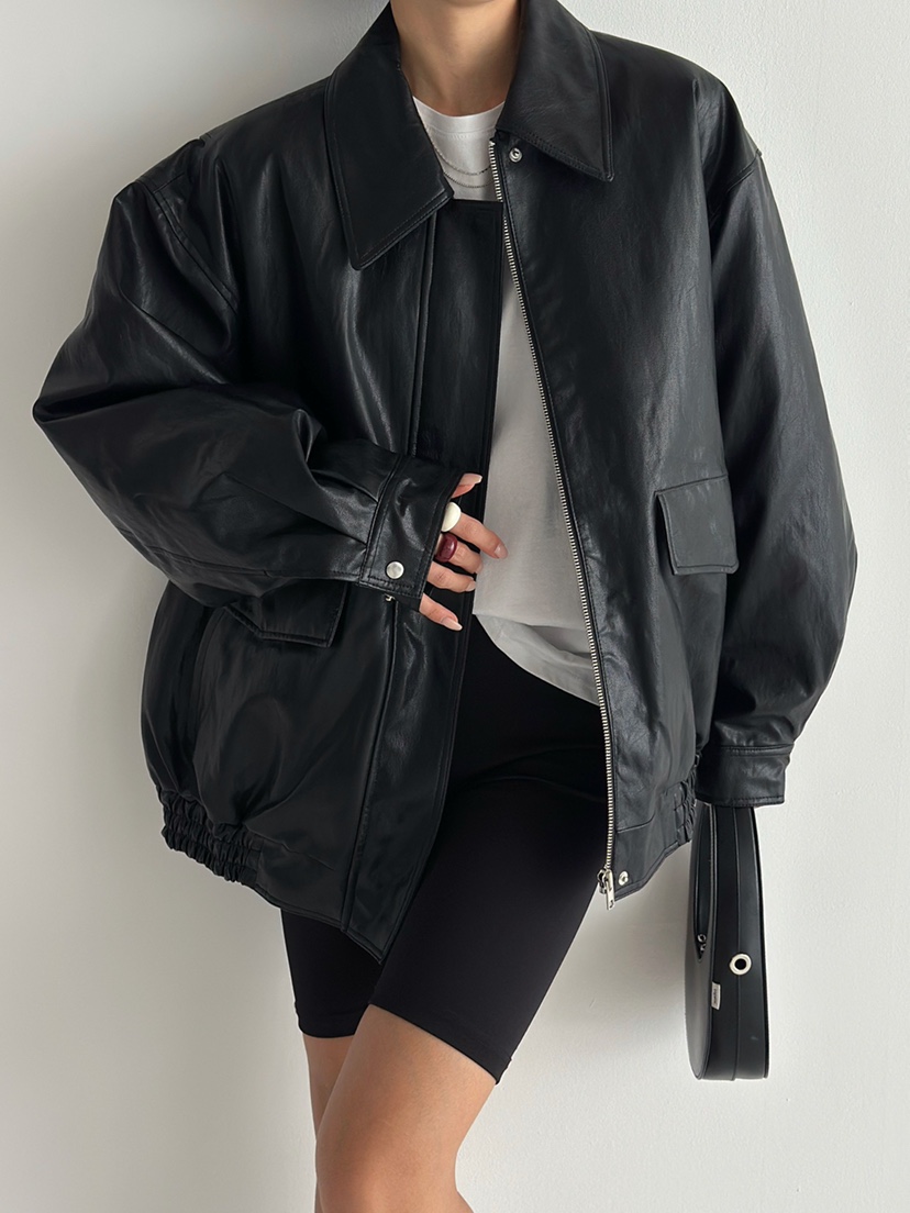 CELEBRITY-A東大門㊣直郵女士新品真品人氣25秋冬皮衣皮革CELEBRITY-A皮衣