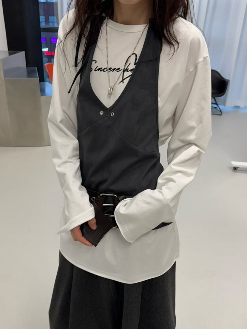 MINIMUZE東大門㊣實拍女士新品25秋冬熱賣職業推薦吊帶背心MINIMUZE吊帶/背心