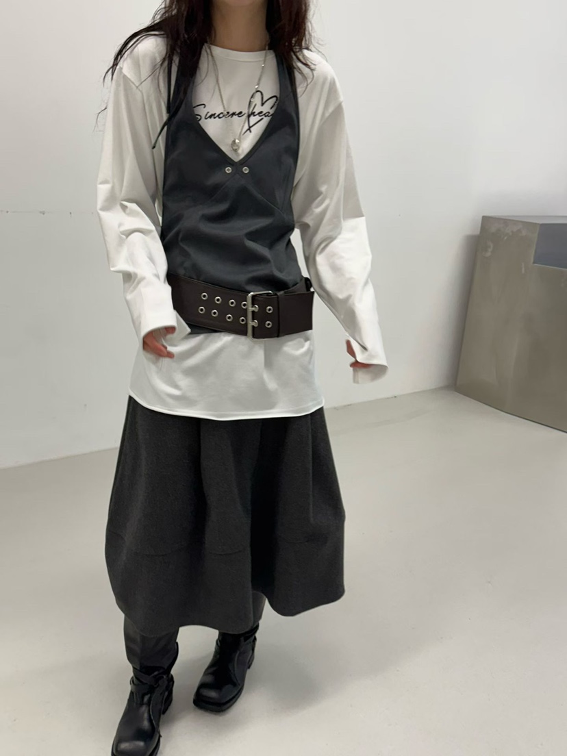 MINIMUZE東大門㊣實拍女士新品25秋冬熱賣職業推薦吊帶背心MINIMUZE吊帶/背心