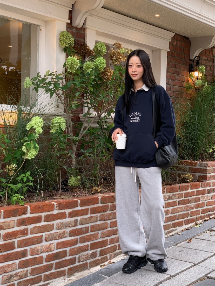 A Flan韓國直郵㊣女裝新品熱賣25秋冬時尚休閑真品休閑褲加絨AFN EDITION休閑褲