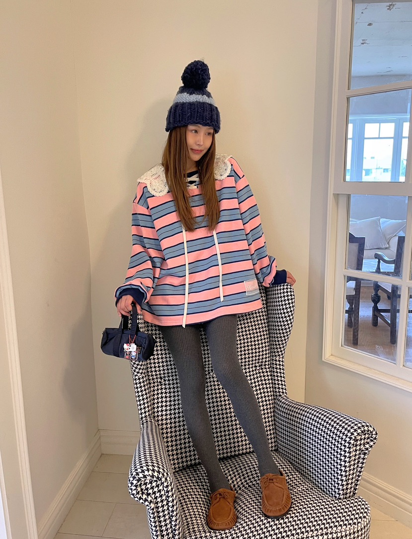 BOUTIQUE-L東大門㊣實拍女士新款25秋冬熱賣人氣推薦真品衛衣BOUTIQUE-L衛衣