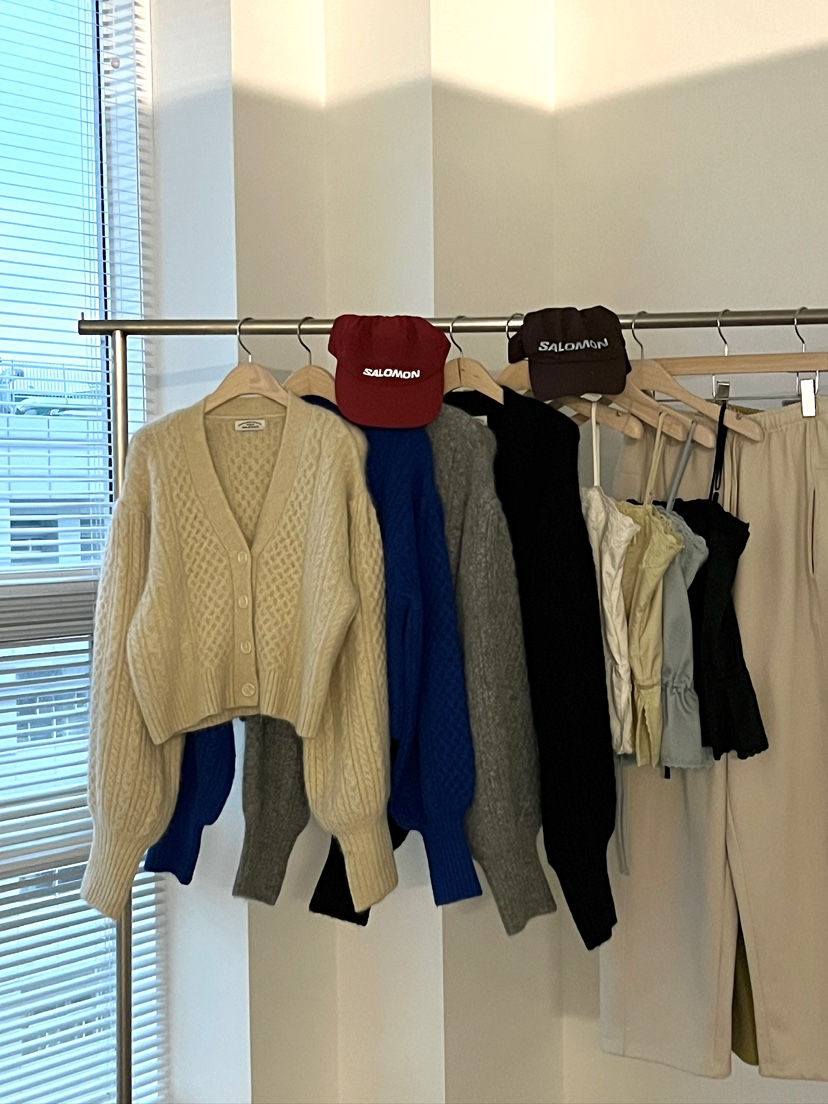 ANOTHER AVENUE韓國直郵㊣女士新品真品推薦職業毛衣羊駝復古ANOTHER AVENUE毛衣