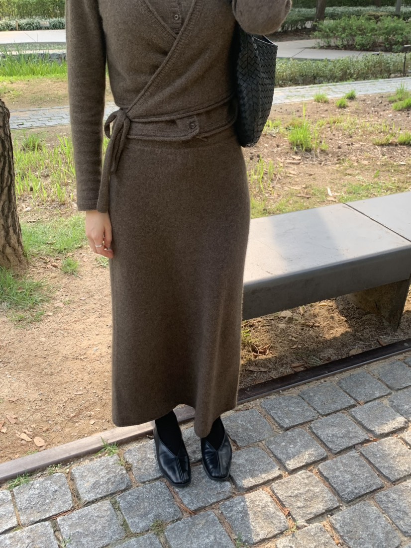 LEGACY東大門㊣代購女士新品25秋冬時尚人氣推薦休閑長裙浣熊LEGACY長裙