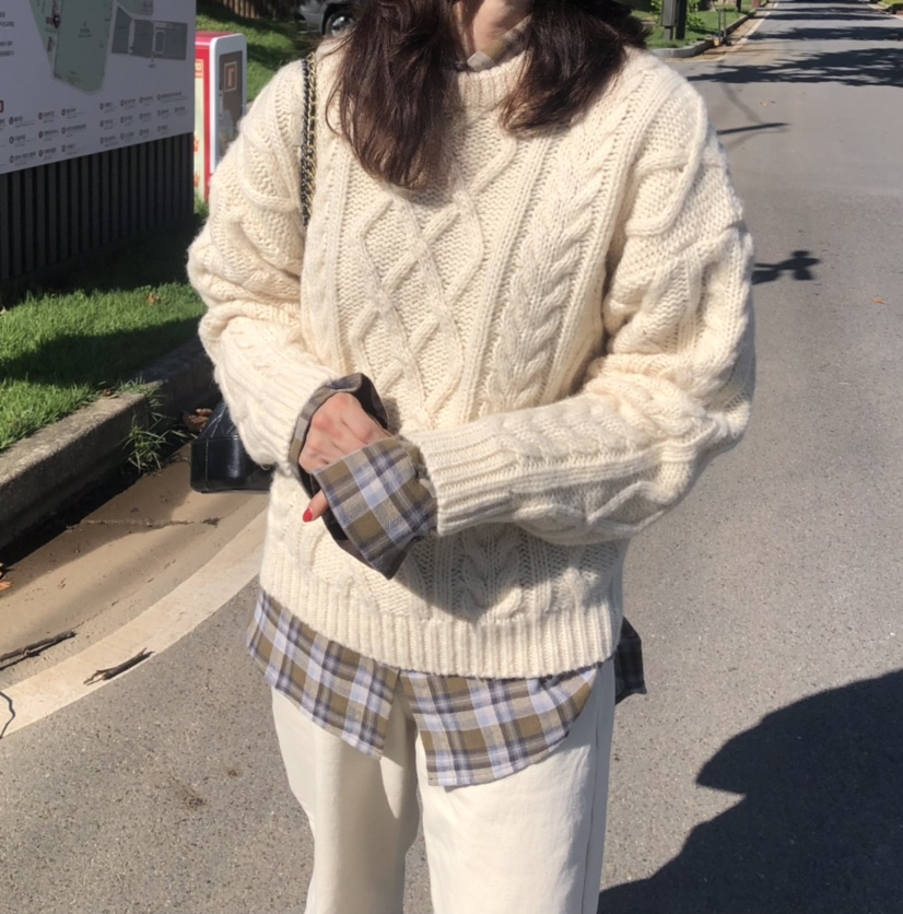 GLAD SOME東大門㊣直郵女士新品25秋冬職業真品時尚休閑毛衣GLAD SOME毛衣