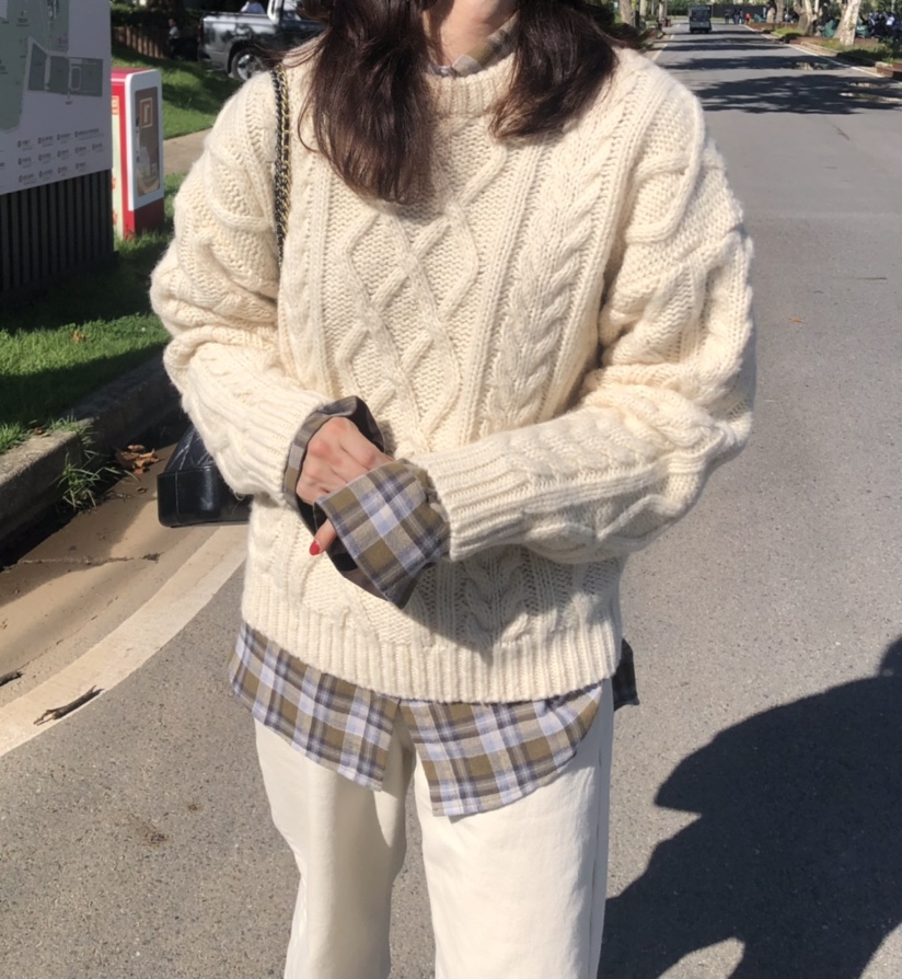 GLAD SOME東大門㊣直郵女士新品25秋冬職業真品時尚休閑毛衣GLAD SOME毛衣圖色1