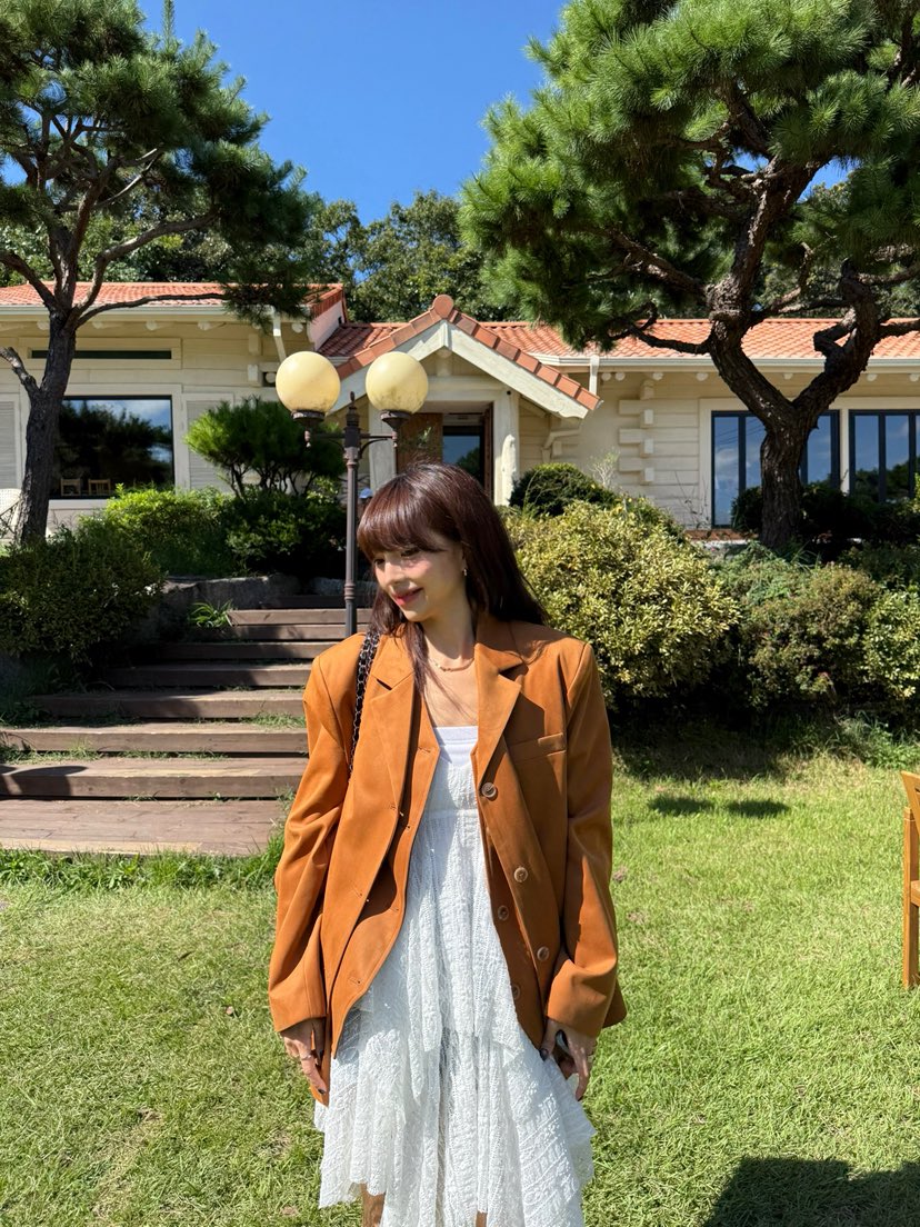 SOLAR韓國代購㊣女裝新品時尚職業25秋冬熱賣推薦夾克絨面革SOLAR夾克圖色1