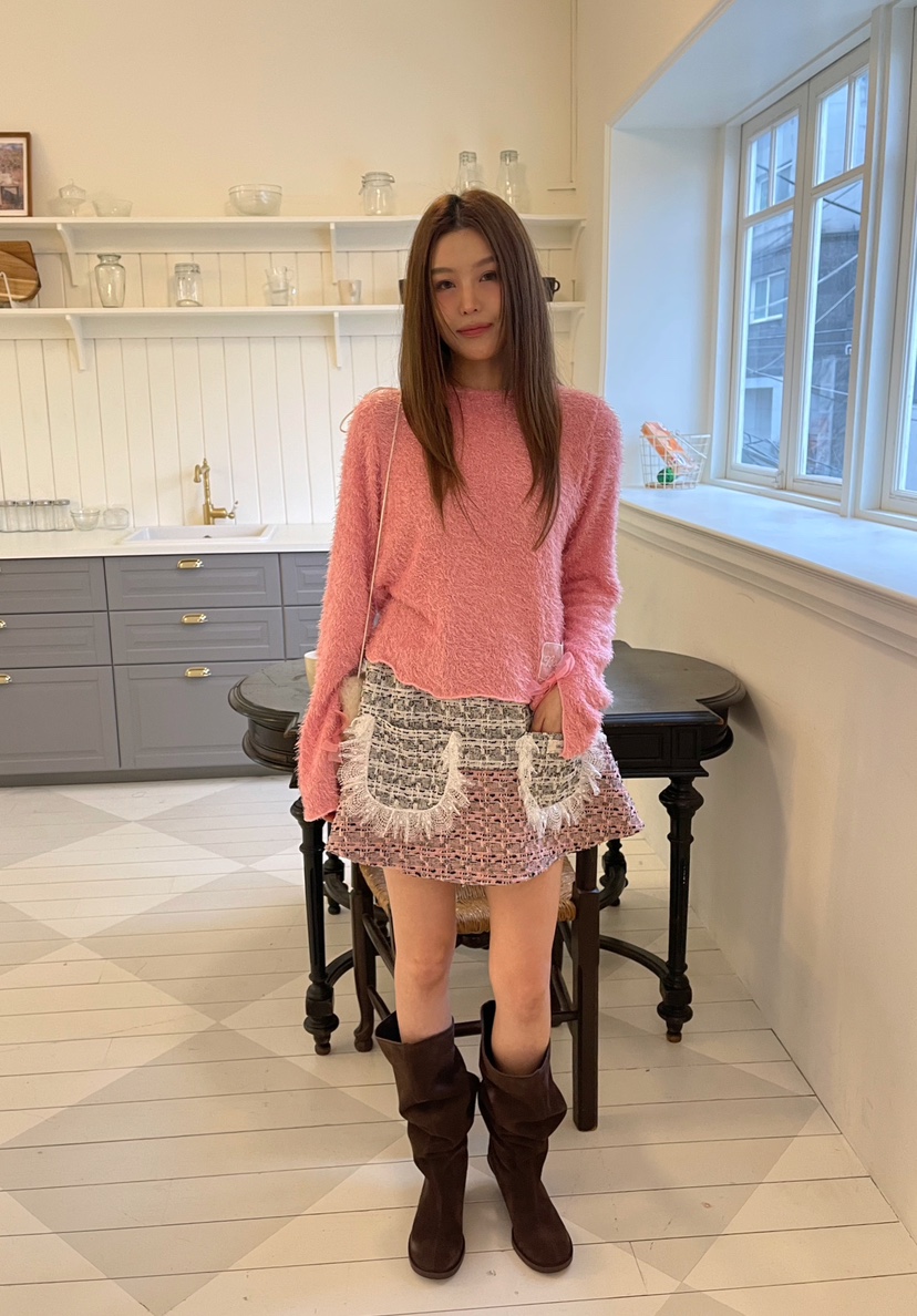 BOUTIQUE-L韓國代購㊣女裝新品熱賣時尚真品職業休閑長袖T恤BOUTIQUE-L長袖T恤