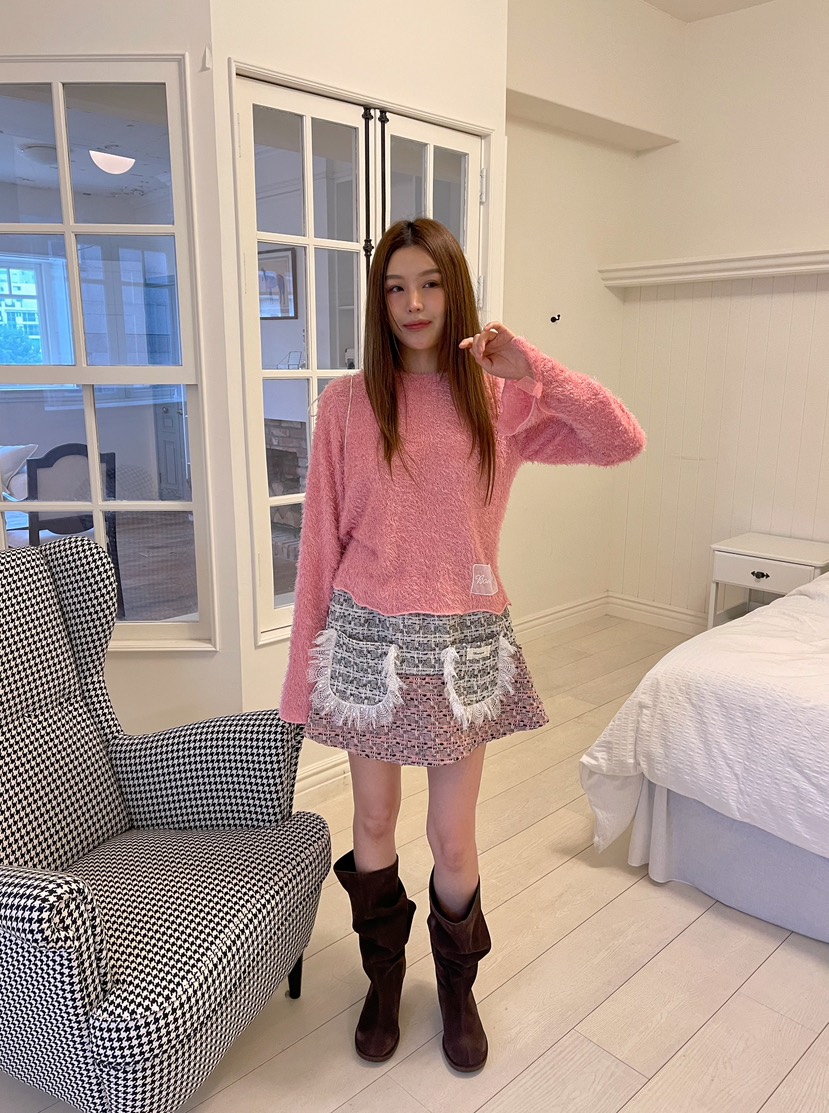 BOUTIQUE-L韓國代購㊣女裝新品熱賣時尚真品職業休閑長袖T恤BOUTIQUE-L長袖T恤