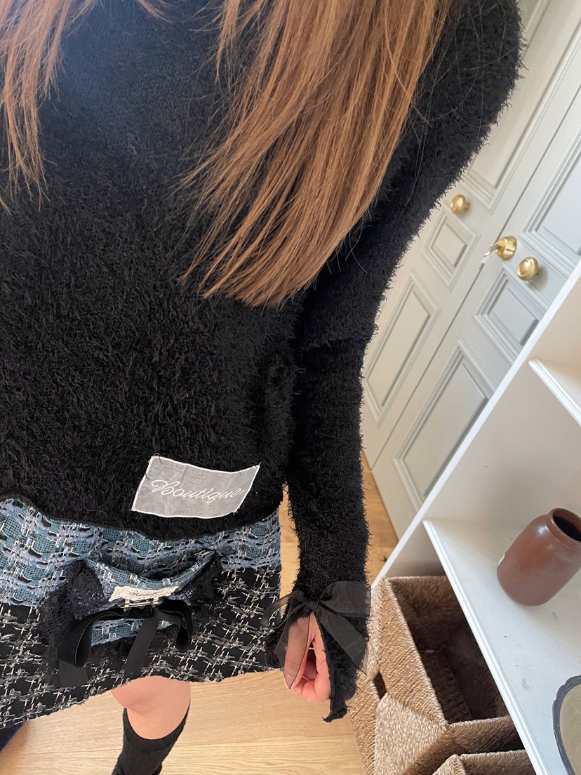 BOUTIQUE-L韓國代購㊣女裝新品熱賣時尚真品職業休閑長袖T恤BOUTIQUE-L長袖T恤