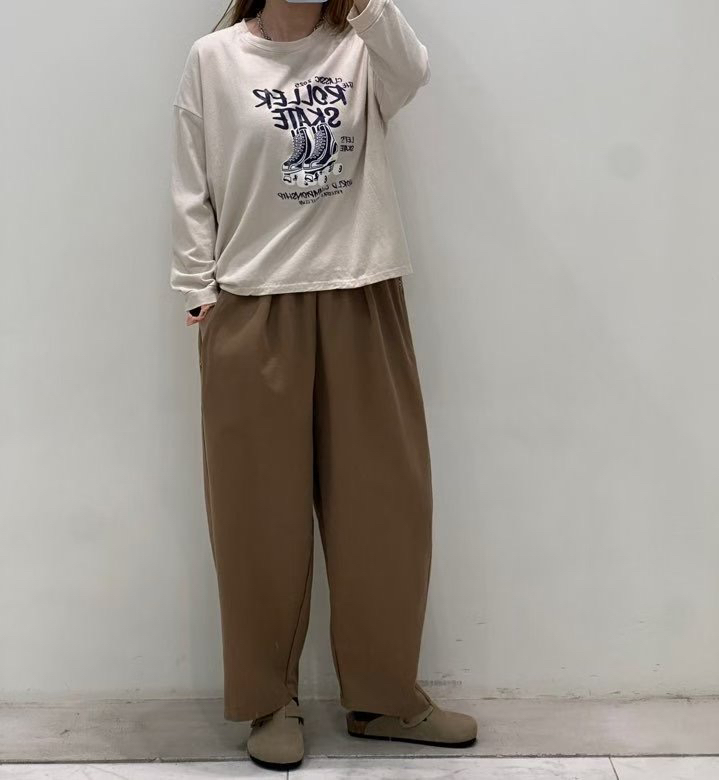 ZACCU韓國代購㊣女士新品真品職業人氣25秋冬休閑休閑褲斜紋布ZACCU休閑褲