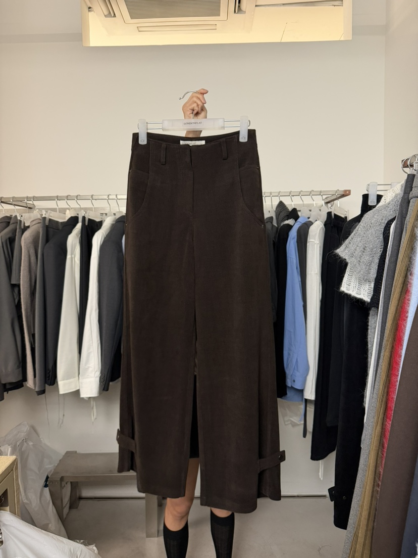 LONDON FLAT東大門㊣實拍女士新品人氣25秋冬休閑褲燈芯絨LONDON FLAT休閑褲圖色1