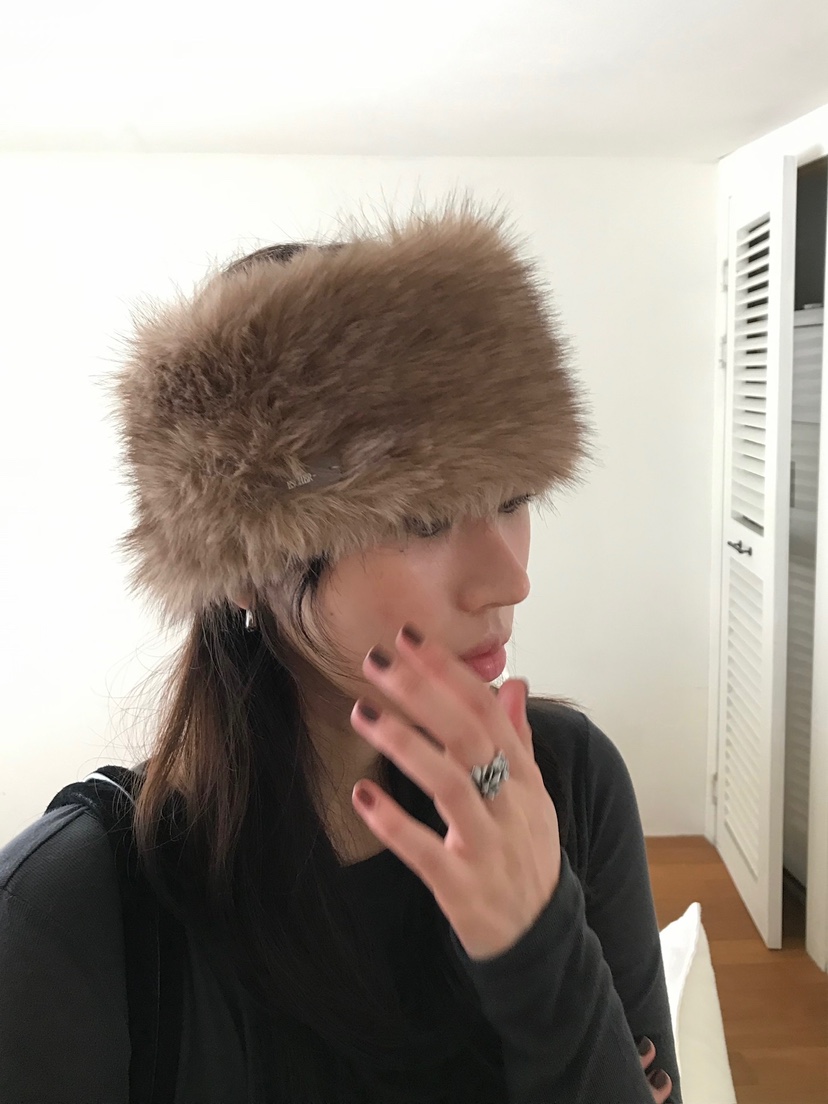 ESCHER東大門㊣實拍女士新款25秋冬推薦熱賣人氣職業帽子毛皮ESCHER帽子圖色2