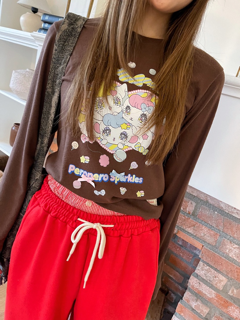 BOUTIQUE-L東大門㊣實拍女裝新款人氣熱賣真品推薦長袖T恤BOUTIQUE-L長袖T恤圖色1