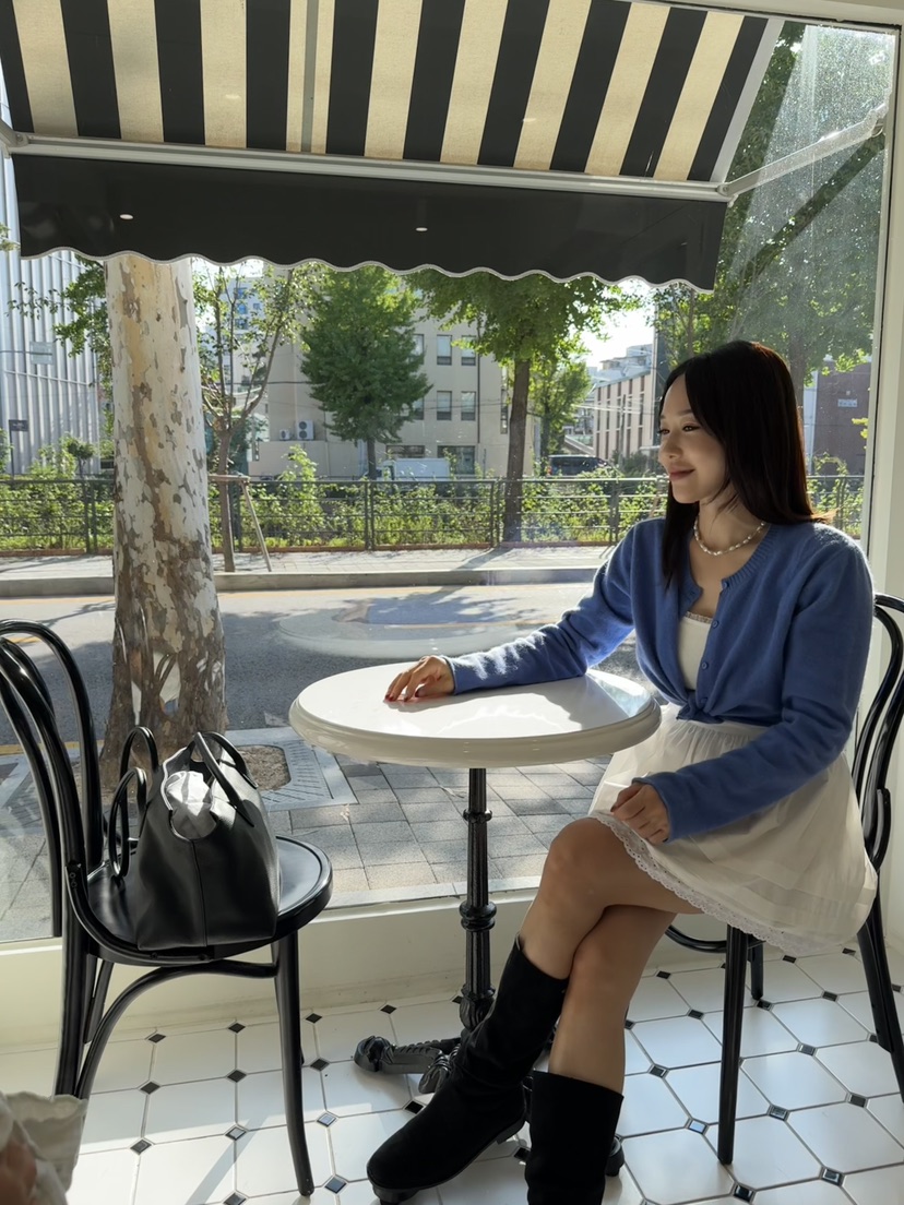 RIAH韓國直郵㊣女裝新品休閑時尚職業人氣針織衫打折浣熊開衫RIAH針織衫