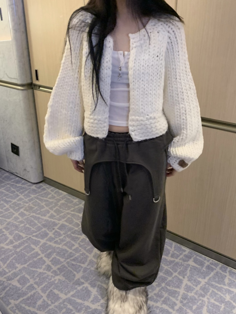 VIRKIN東大門㊣實拍女士新款熱賣25秋冬針織衫手工制作開衫VIRKIN針織衫