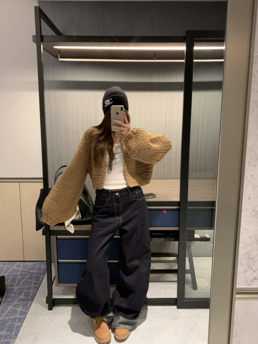 VIRKIN東大門㊣實拍女士新款熱賣25秋冬針織衫手工制作開衫VIRKIN針織衫