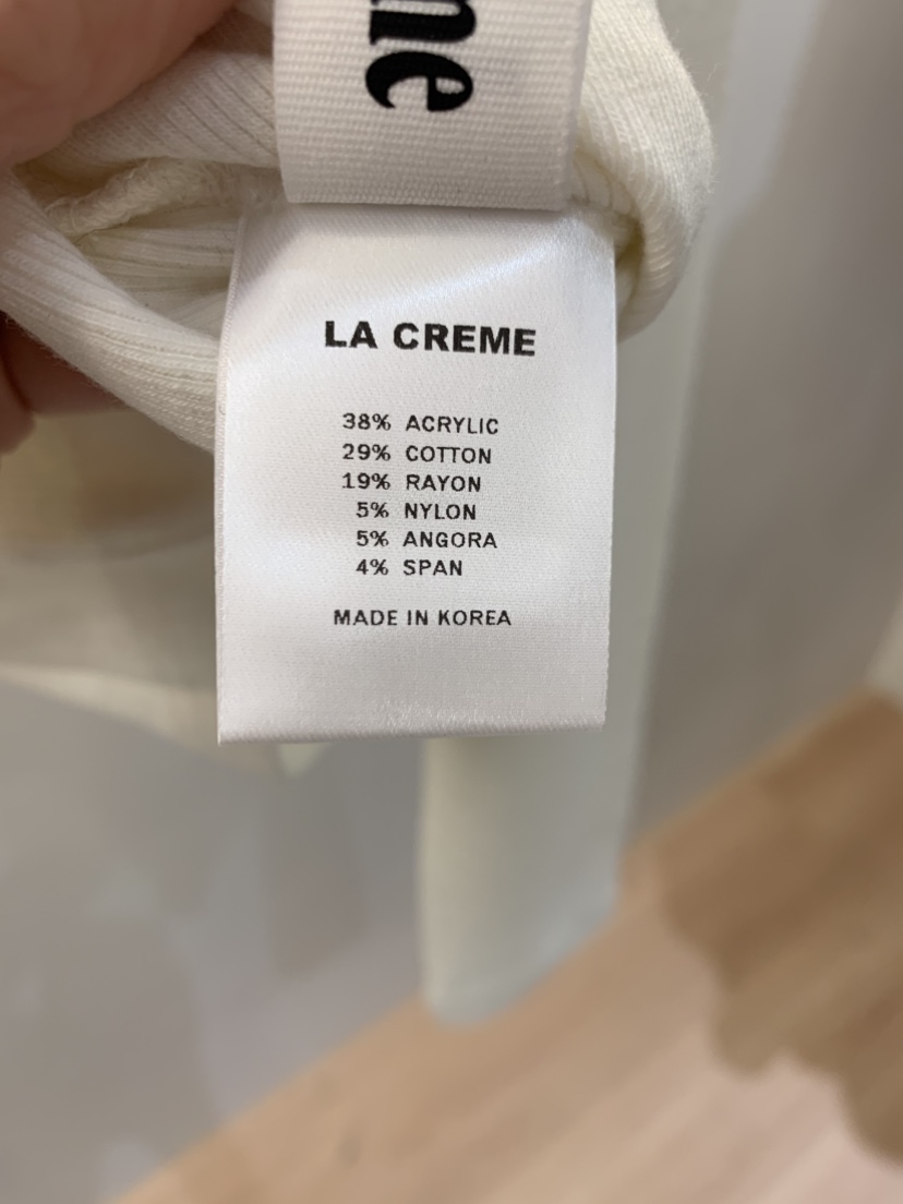 LA CREME東大門㊣實拍女裝新款休閑人氣職業長袖T恤安哥拉LA CREME長袖T恤