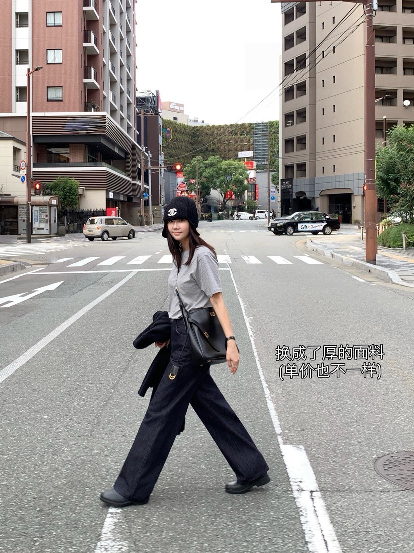 COURGETTE東大門㊣代購女士新品推薦人氣時尚休閑25秋冬牛仔褲COURGETTE牛仔褲