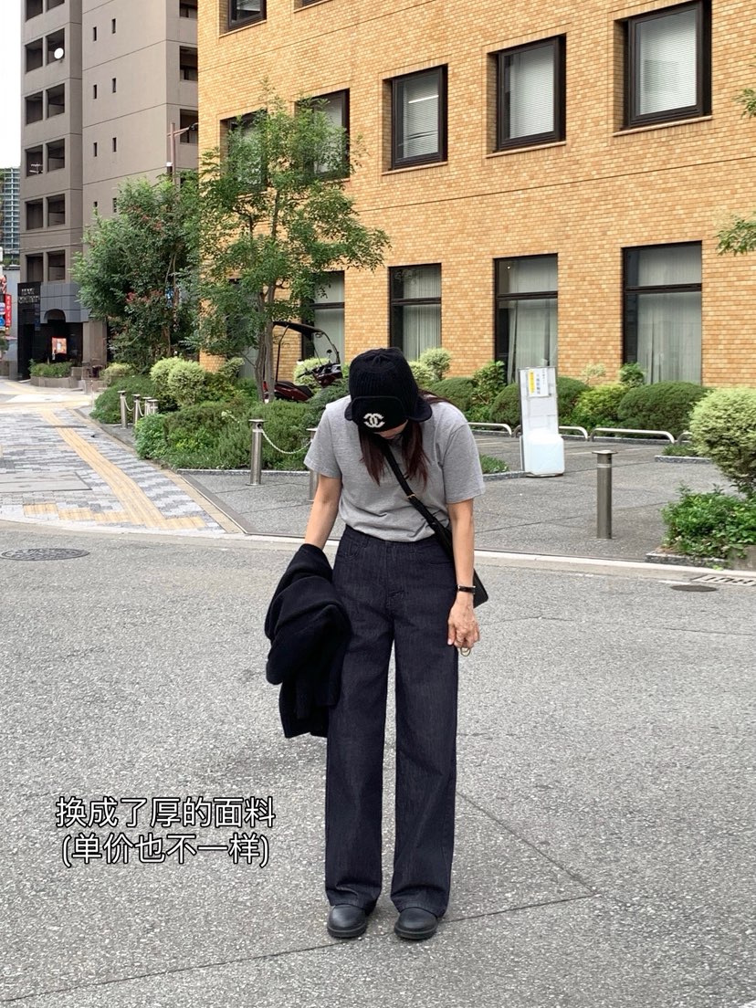 COURGETTE東大門㊣代購女士新品推薦人氣時尚休閑25秋冬牛仔褲COURGETTE牛仔褲圖色1