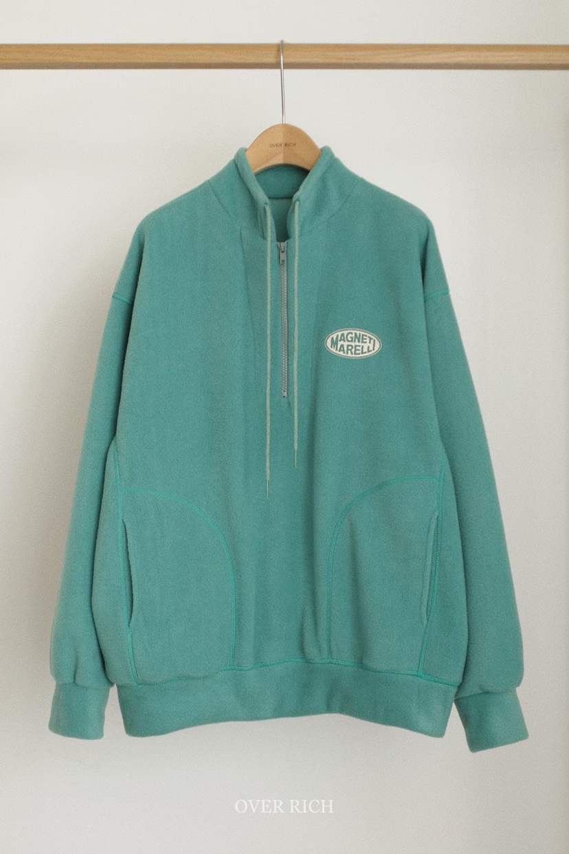 OVER RICH韓國直郵㊣女士新品25秋冬職業人氣真品衛衣拉鏈OVER RICH衛衣