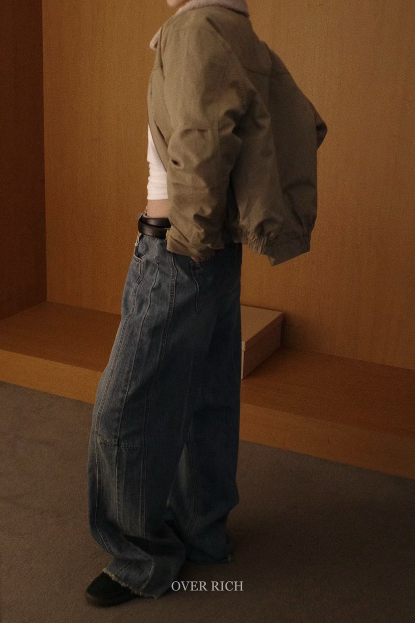 OVER RICH韓國代購㊣女士新品熱賣休閑人氣推薦真品25秋冬夾克OVER RICH夾克