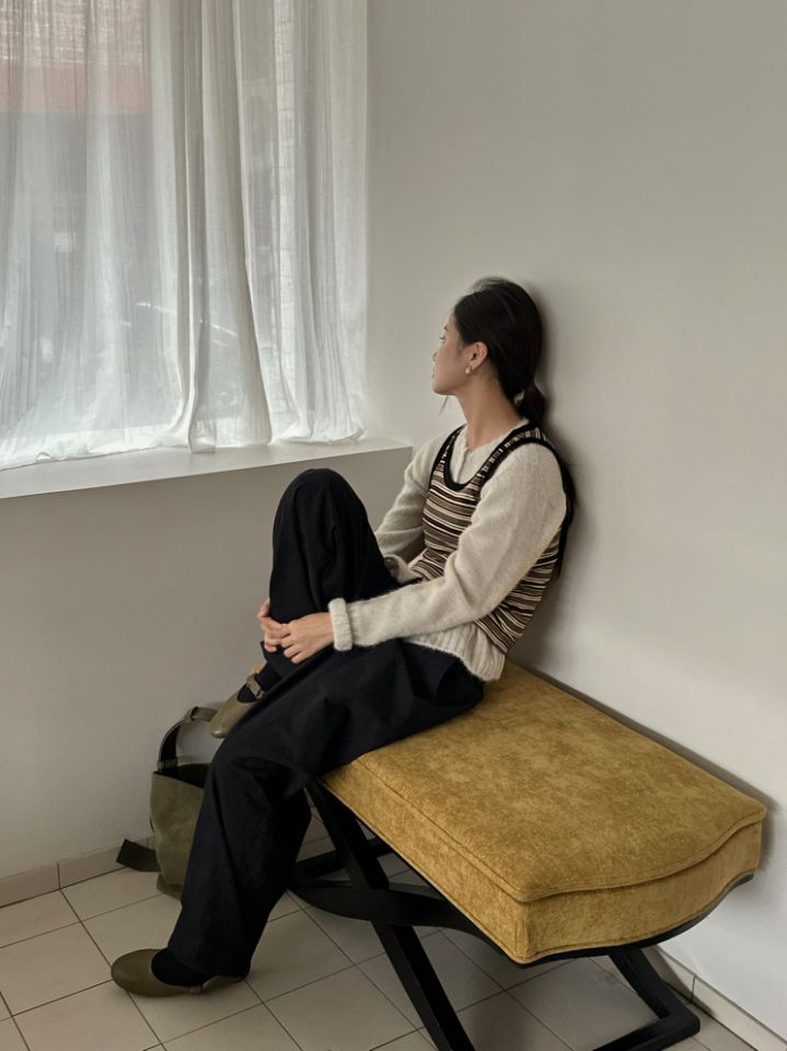 MARE東大門㊣代購女士新品職業人氣時尚吊帶背心不含內搭條紋MARE吊帶/背心