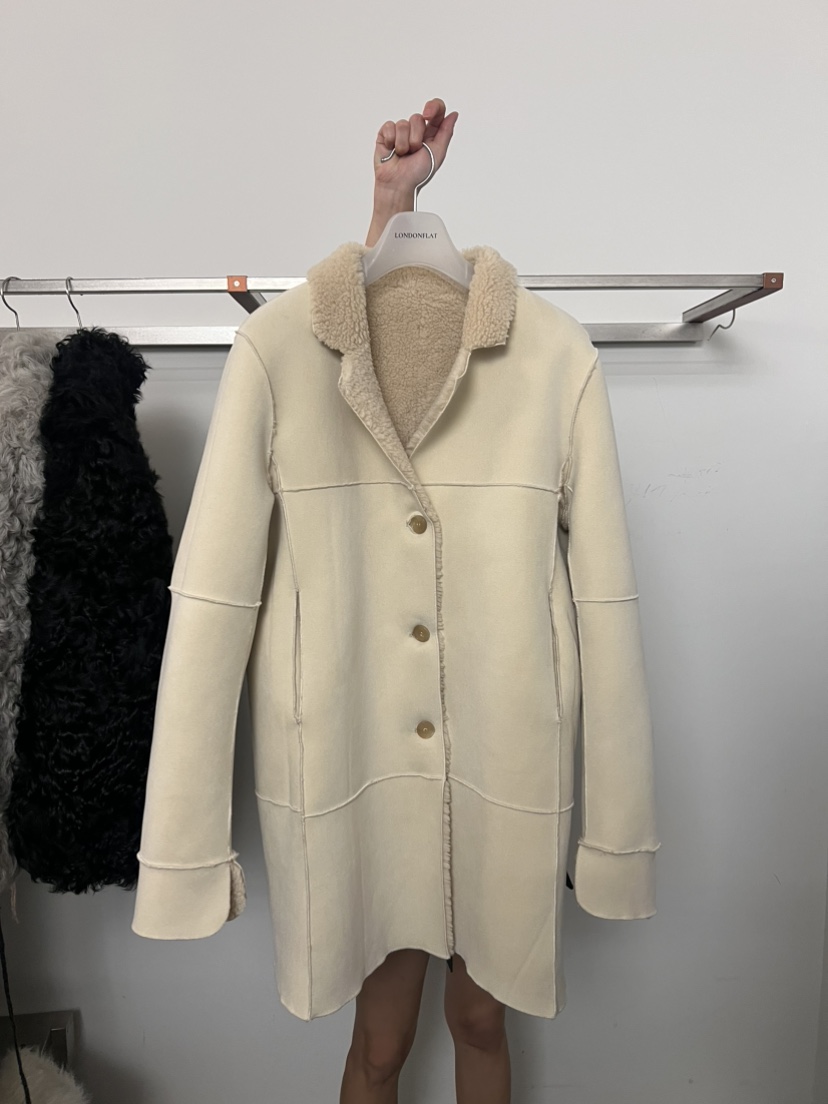 LONDON FLAT東大門㊣代購女裝新品時尚推薦中長款大衣雙面LONDON FLAT中長款大衣圖色1