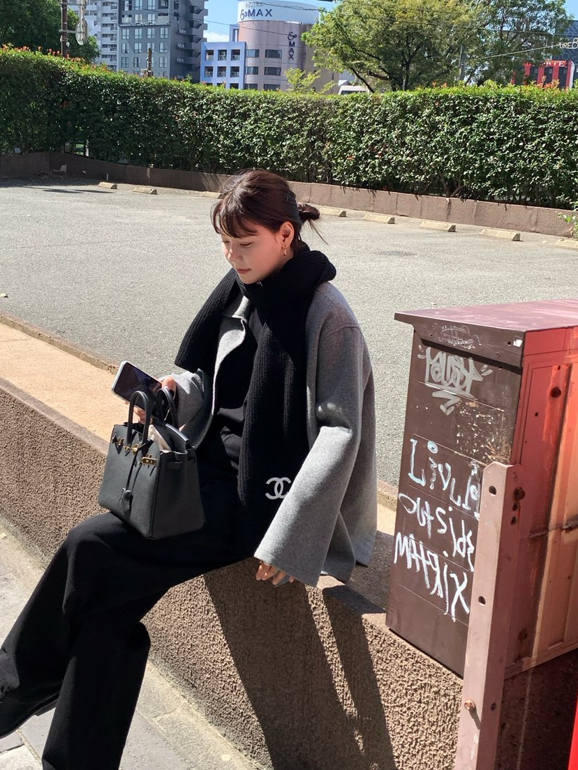 COURGETTE東大門㊣實拍女裝新款熱賣時尚25秋冬真品夾克羊毛COURGETTE夾克