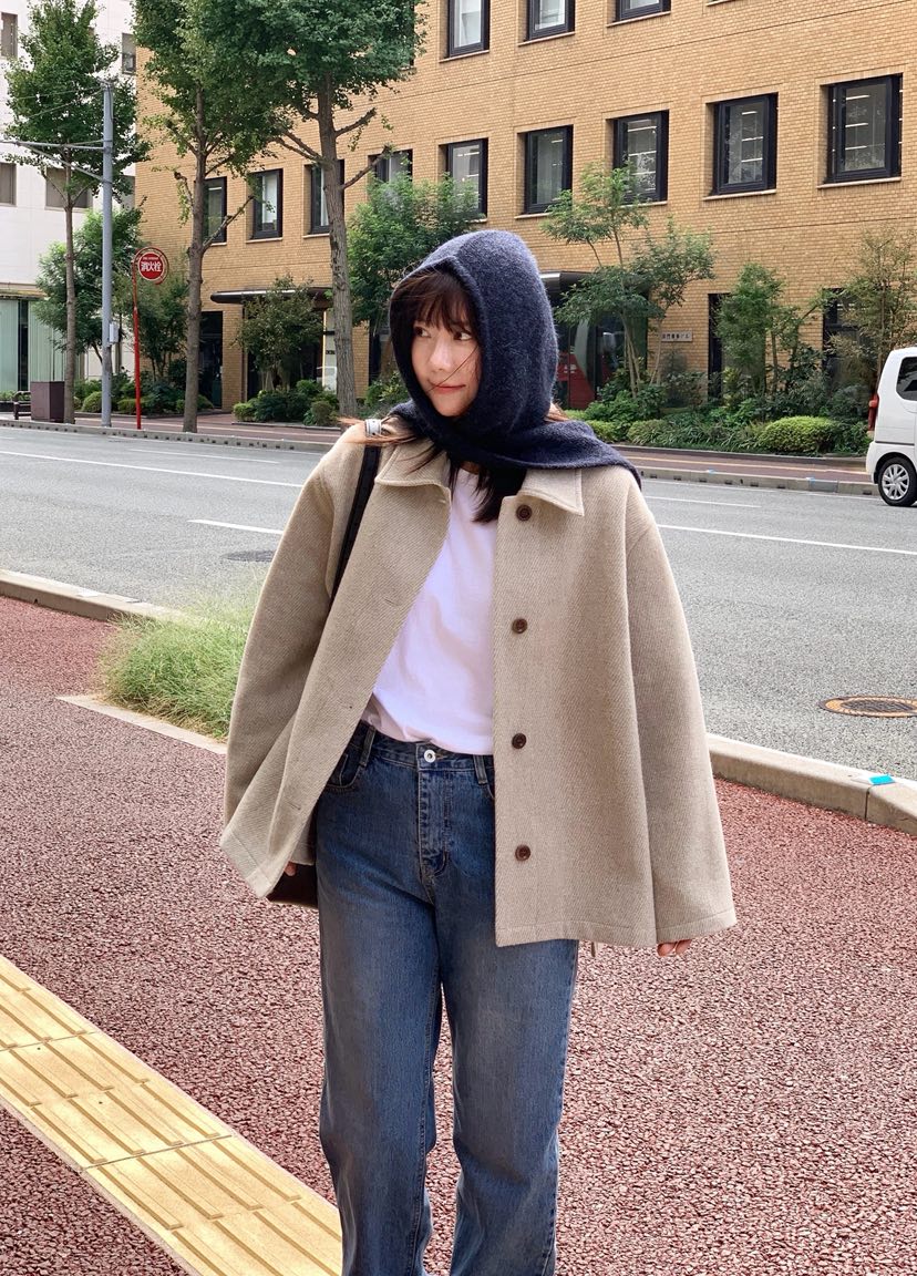 COURGETTE東大門㊣實拍女裝新款熱賣時尚25秋冬真品夾克羊毛COURGETTE夾克圖色1