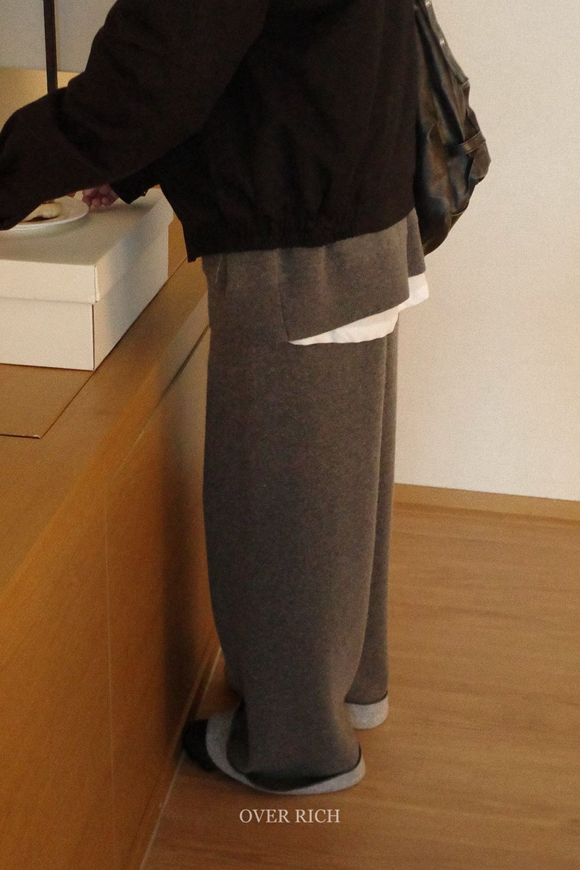 OVER RICH韓國代購㊣女士新品25秋冬推薦真品休閑褲雙排扣OVER RICH休閑褲