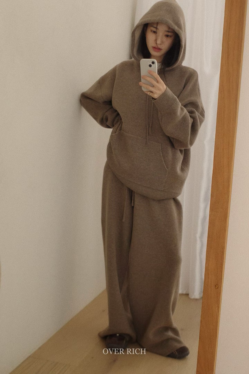 OVER RICH韓國代購㊣女士新品25秋冬推薦真品休閑褲雙排扣OVER RICH休閑褲