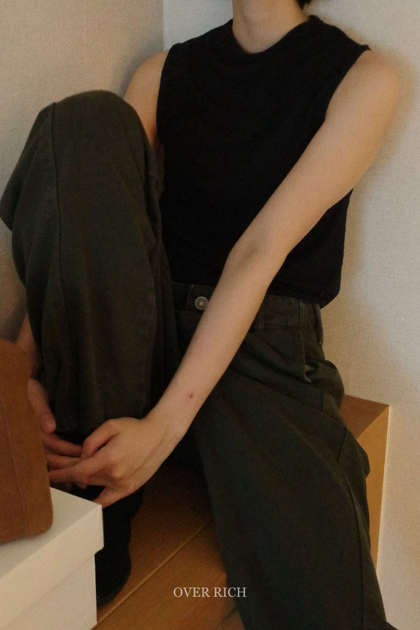OVER RICH韓國代購㊣女裝新款職業推薦時尚休閑熱賣吊帶背心OVER RICH吊帶/背心