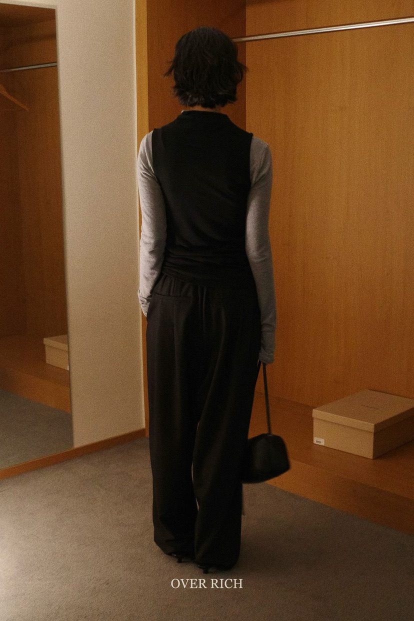 OVER RICH韓國直郵㊣女裝新品真品職業時尚推薦人氣休閑褲OVER RICH休閑褲