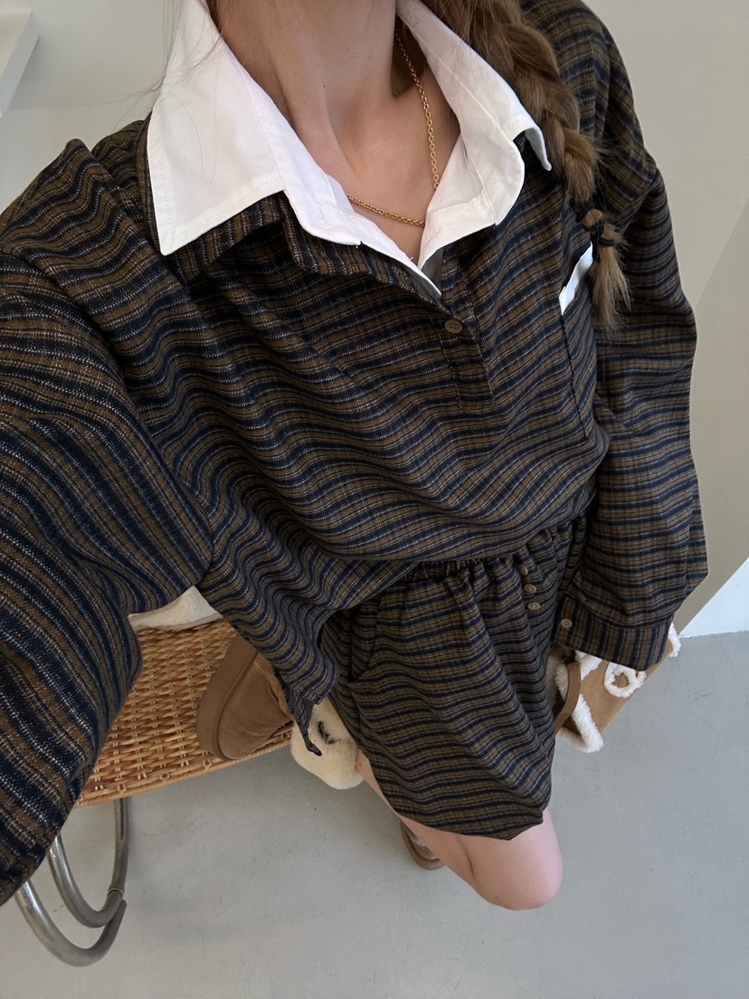 ZEROZERO東大門㊣直郵女裝新品人氣推薦襯衫蕾絲衫格紋高領ZEROZERO襯衫/蕾絲衫