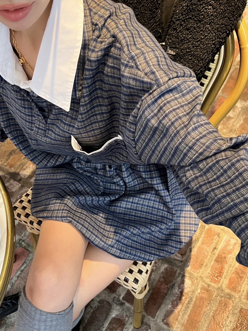 ZEROZERO東大門㊣直郵女裝新品人氣推薦襯衫蕾絲衫格紋高領ZEROZERO襯衫/蕾絲衫