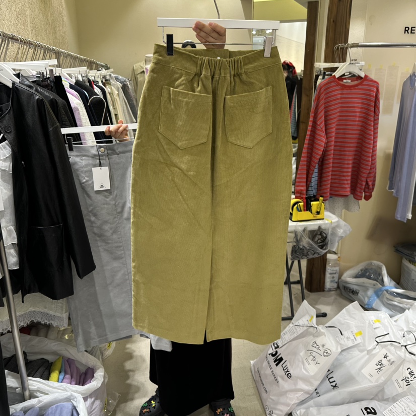 REFLAT韓國直郵㊣女裝新品熱賣休閑25秋冬人氣時尚真品長裙REFLAT長裙