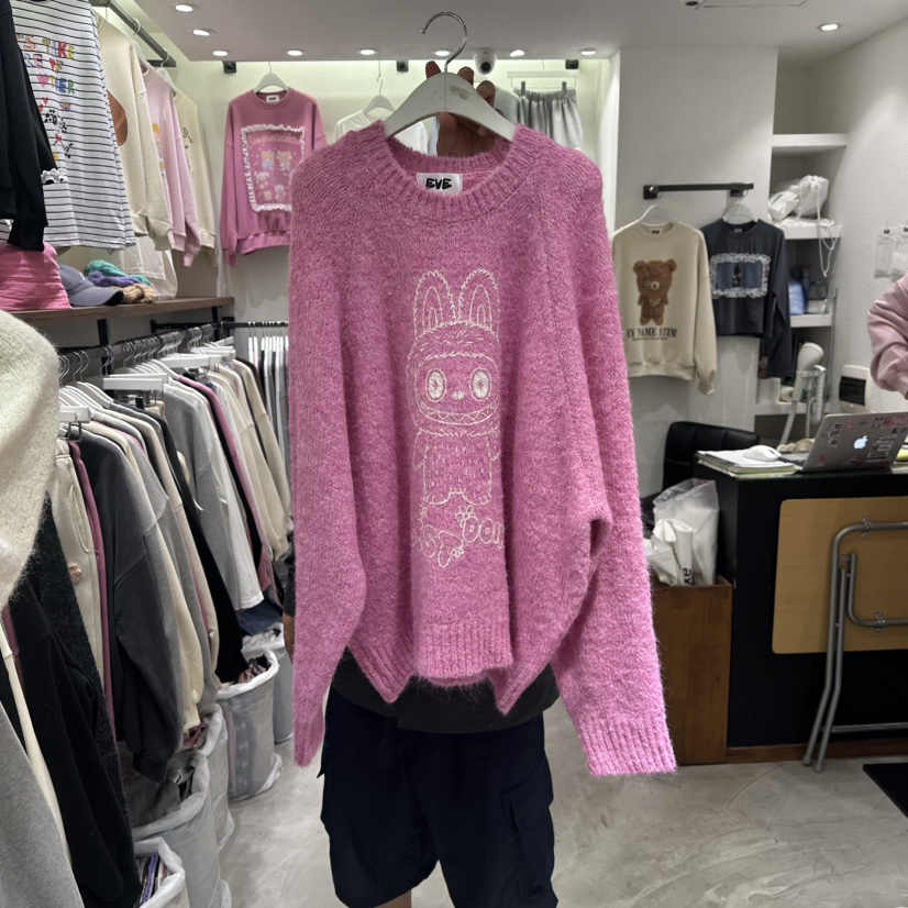 EVE東大門㊣實拍女士新品熱賣真品推薦25秋冬休閑時尚職業毛衣EVE毛衣圖色2