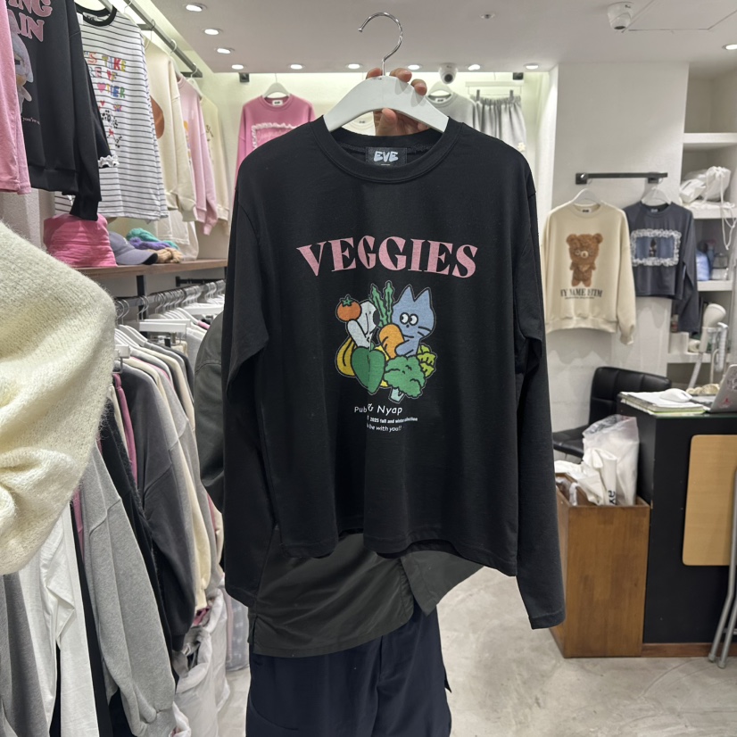EVE東大門㊣實拍女裝新款人氣25秋冬真品熱賣推薦時尚長袖T恤EVE長袖T恤圖色3