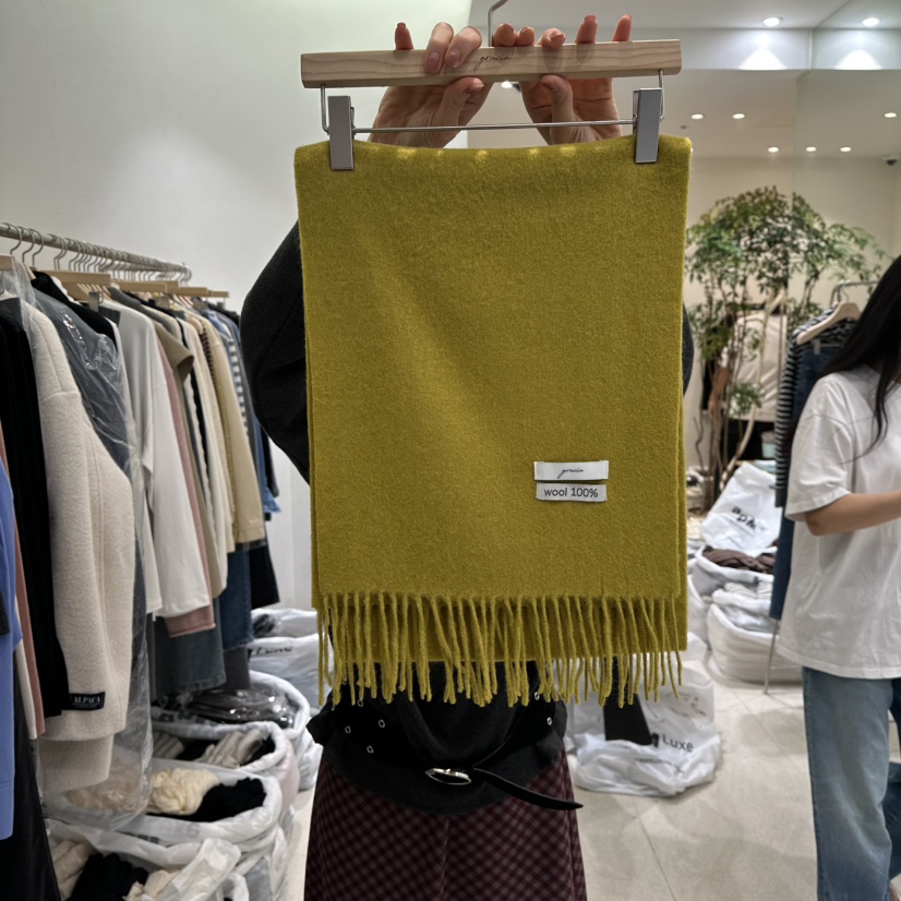 GRACIA韓國代購㊣女士新款真品25秋冬熱賣休閑推薦圍巾披肩GRACIA圍巾/披肩圖色3