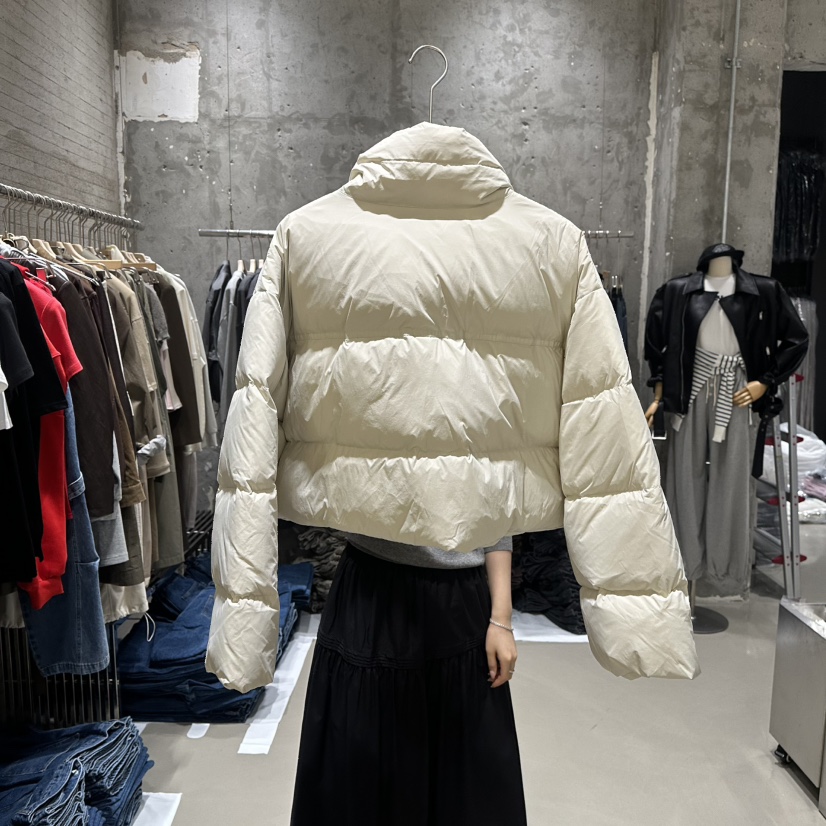 JUNI韓國代購㊣女裝新品休閑25秋冬職業真品人氣短款羽絨服my juni短款羽絨服